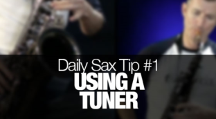 Learn how to use a tuner for saxophone practice