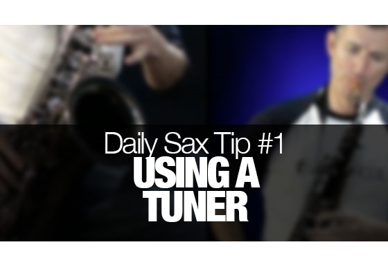 Learn how to use a tuner for saxophone practice