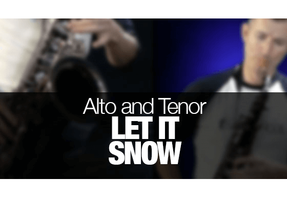 Learn how to play Let It Snow on saxophone
