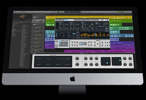 How to set up a home studio for sax players Logic Pro interface
