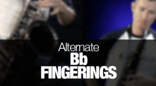 Alternate Bb fingerings for saxophone