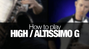 Learn how to play your first altissimo notes on saxophone