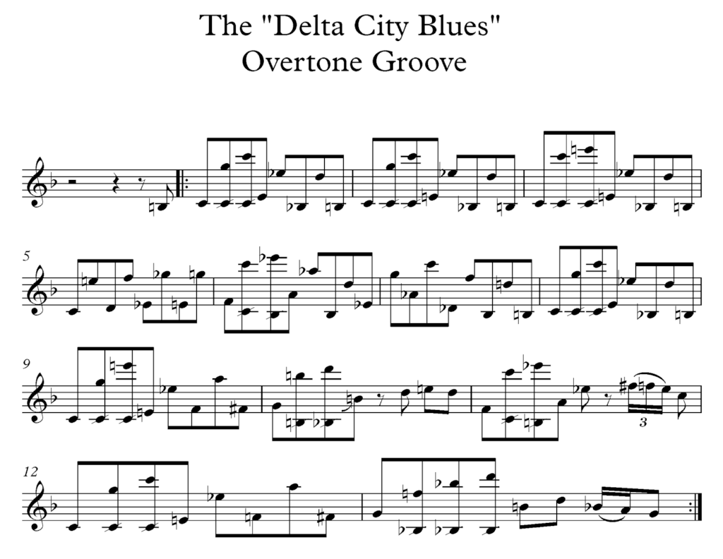 Delta City Blues saxophone groove