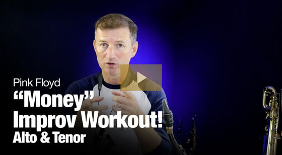 Money improvising workout for saxophone