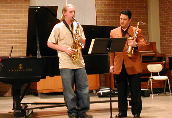 Todd Oxford teaching classical saxophone