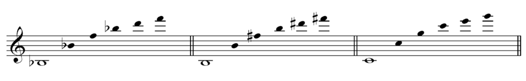 Saxophone overtones example 2