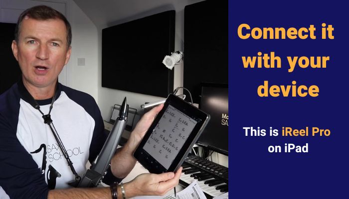 Connecting your aerophone to your mp3 device. Sax School Online