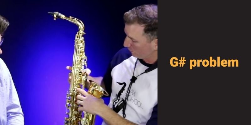 leaky low notes G sharp key sax school online