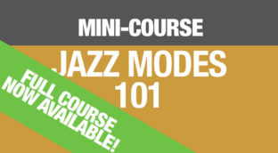 Sax School Mini-course Jazz Modes 101