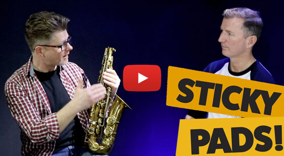 How to fix sticky pads on sax discussion