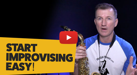 How to start improvising on saxophone by Nigel McGill