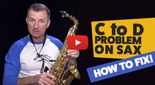 How to fix C to D problem on saxophone by Nigel McGill