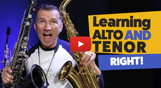 How to learn alto and tenor sax right