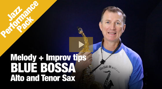 Jazz Performance Pack Blue Bossa in Alto and Tenor Sax
