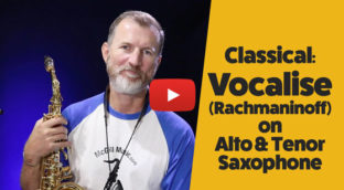 Rachmaninoff Vocalise played on alto and tenor sax
