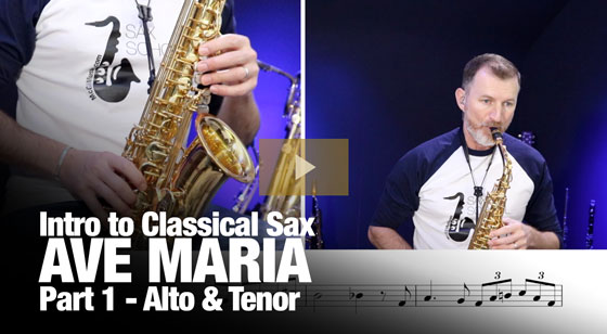 Ave Maria part 1 in Alto and Tenor Sax