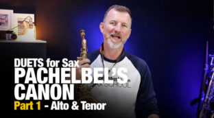 Pachelbels Canon Lesson part 1 in Alto and Tenor Sax
