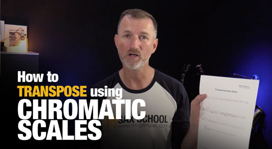 How to transpose on saxophone using Chromatic Scales