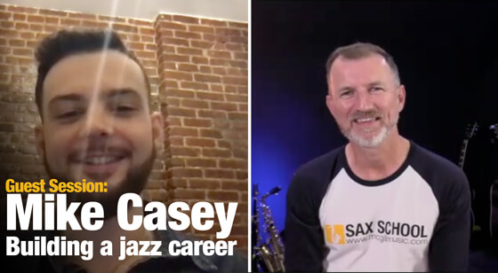 Sax School Guest session with Mike Casey