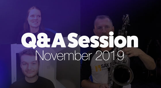 Sax School November 2019 Q and A Session