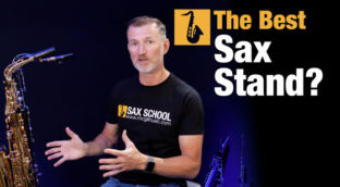 How to choose a saxophone stand video from Nigel McGill Sax School