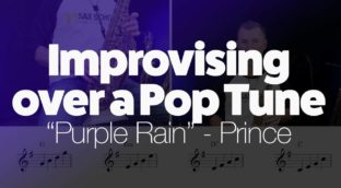 Improvising over a pop tune Purple Rain by Prince