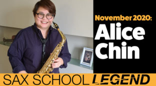 Alice makes great progress on saxophone with daily sax practice