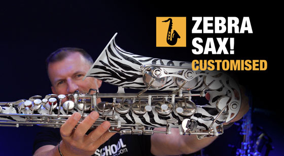 I customised my saxophone zebra sax