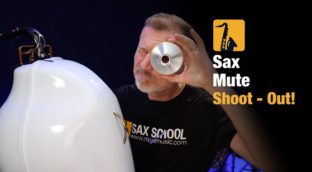 Nigel McGill Sax School tests saxophone mute