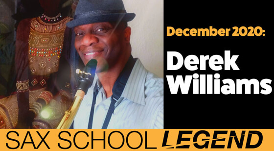 Derek learns commercial saxophone with Sax School