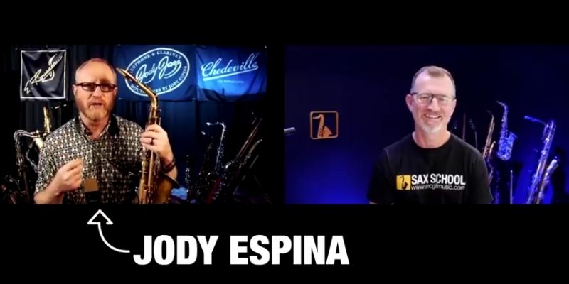 Jody Espina masterclass in Sax School