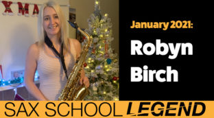 Legend Robyn's return to playing saxophone with Sax School
