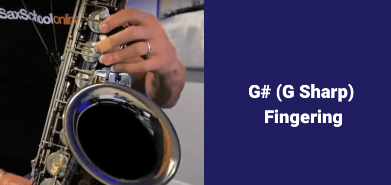 How to play b flat on saxophone alternate fingers G sharp
