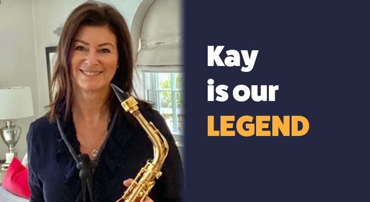 Legend Kay discovers new music on saxophone with Sax School