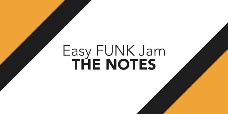 easy funk jam for saxophone the notes