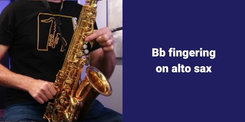 B flat fingering alto sax