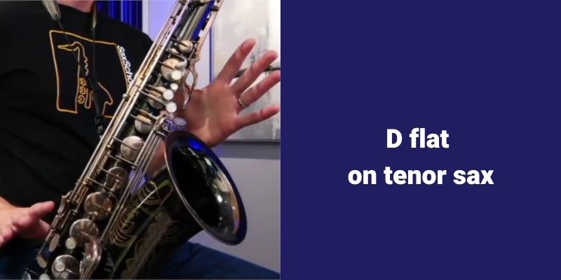 easy blues jam for tenor saxophone D flat fingering