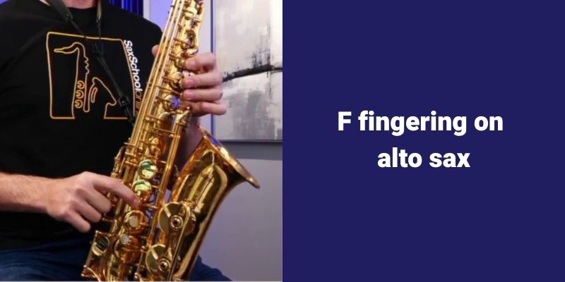 Easy Blues jam alto sax F fingering