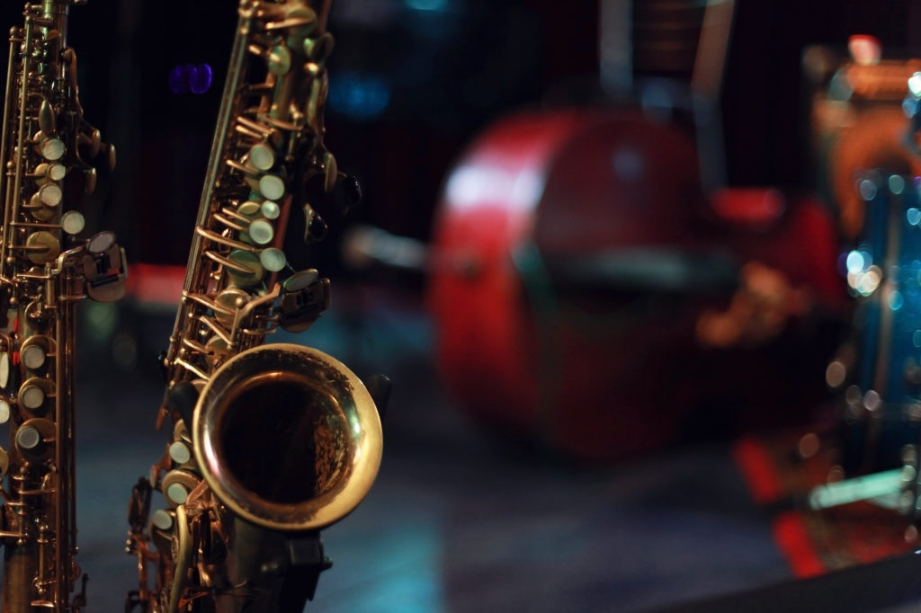 saxophones on stage
