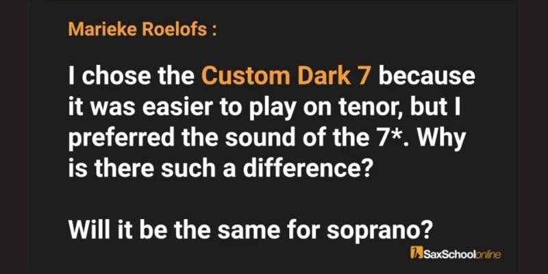 Why is there such a difference between Jody Jazz custom dark 7 and 7*