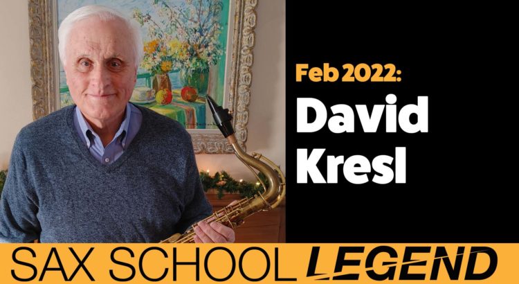 Sax School Legend David comes back to the sax after 56 years
