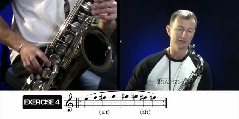 chromatic exercises saxophone exercise 4 sax schoolonline