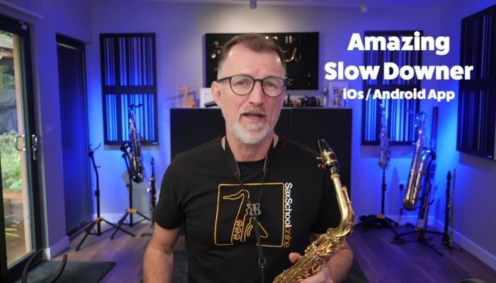 How to fix your saxophone sound Sax School Online amazing slow downer app