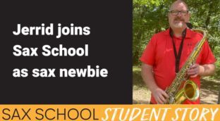 joining sax school as a beginner jerrid story