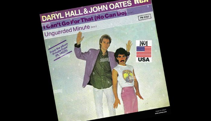 easy pop sax jam based on Hall & Oates I Can't Go For That (record cover)