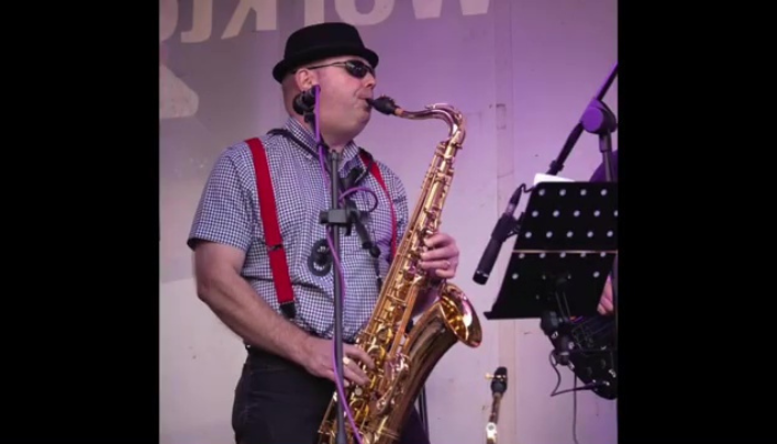 Paul learning sax with Sax School Online