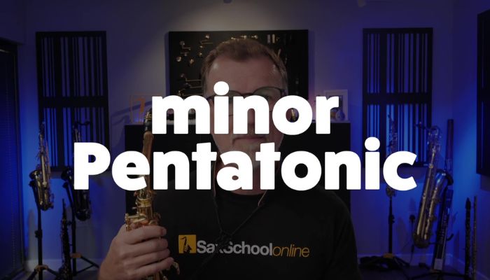 Avery Dixon Higher Ground solo uses minor pentatonic scale Sax School Online