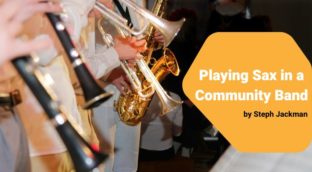 playing sax in a community band sax school online