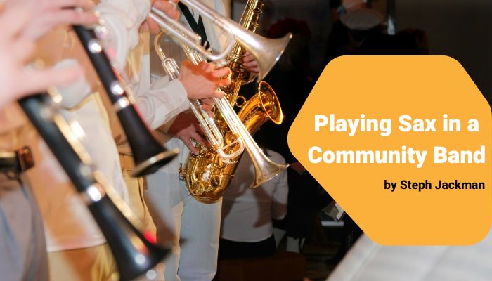 playing sax in a community band sax school online