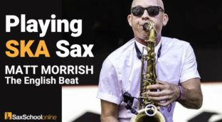 Matt Morrish The English Beat ska sax SaxSchool Online